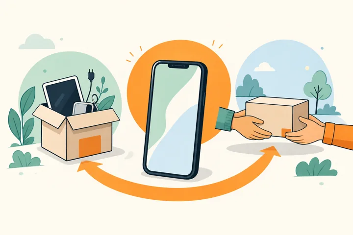 Ilustración de Swappa afirma que vender el celular por cuenta propia casi siempre paga más que entregarlo a la operadora